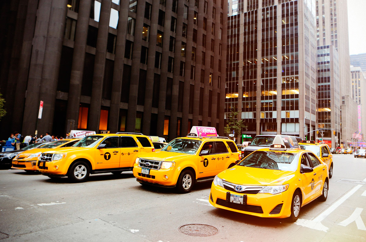 Taxis de Nueva York.
