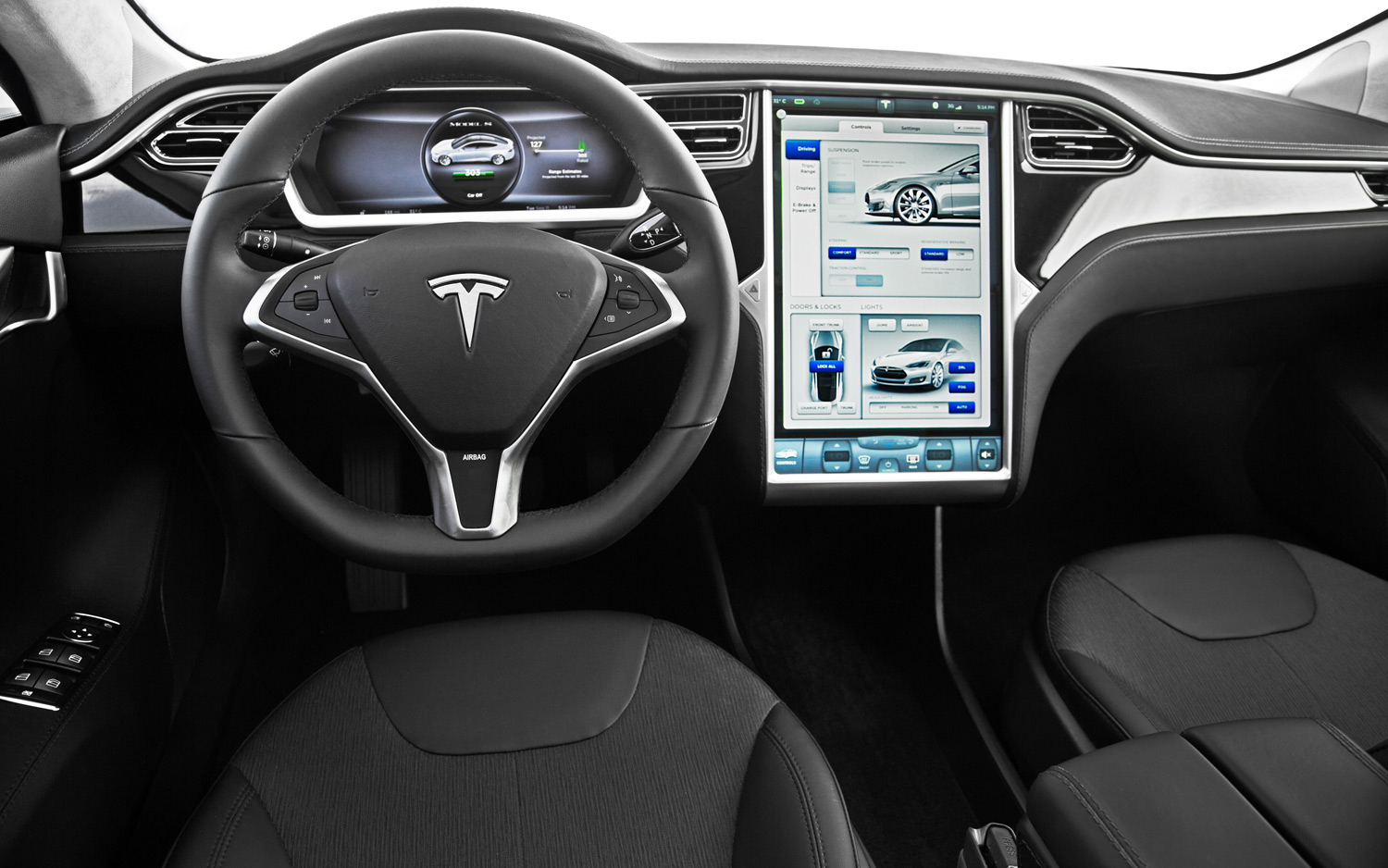 Tesla s салон