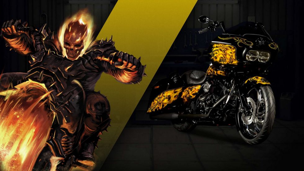 motor harley ghost rider