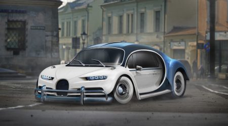Bugatti Chiron / Volkswagen Beetle