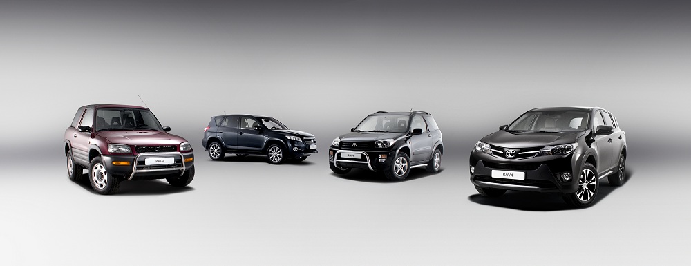 Toyota RAV4: las cuatro generaciones anteriores