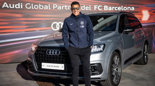 Los jugadores del Barça recogen sus Audi: triunfan los SUV