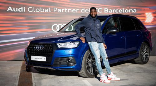 Los jugadores del Barça recogen sus Audi: triunfan los SUV