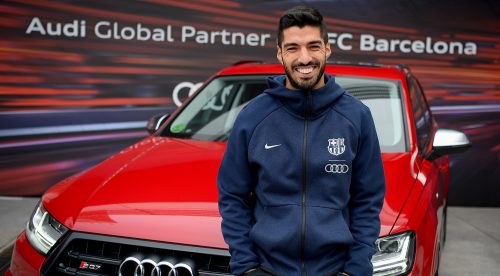 Los jugadores del Barça recogen sus Audi: triunfan los SUV