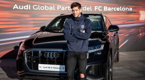 Los jugadores del Barça recogen sus Audi: triunfan los SUV