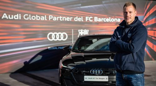 Los jugadores del Barça recogen sus Audi: triunfan los SUV