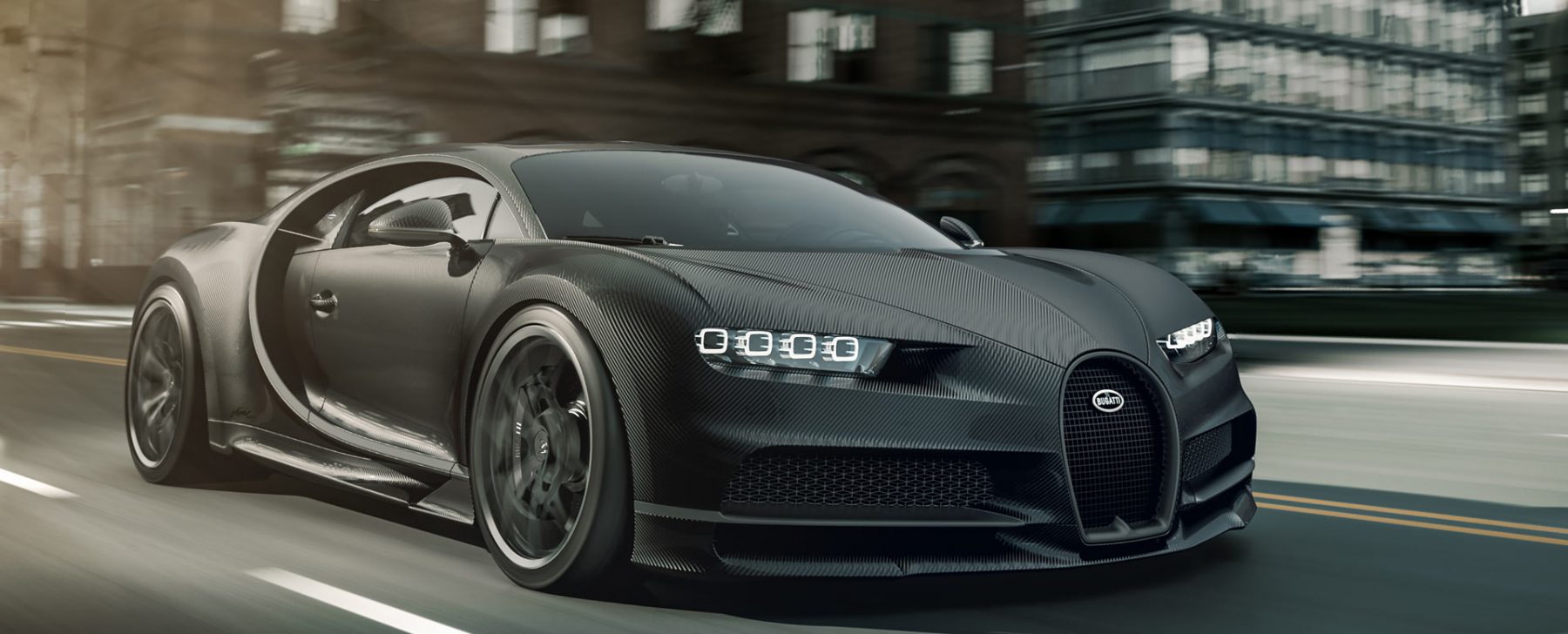 Bugatti chiron black matte