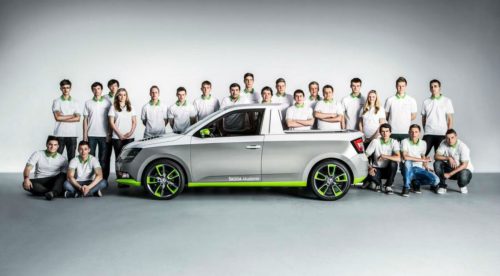 coches creados por los estudiantes de Skoda