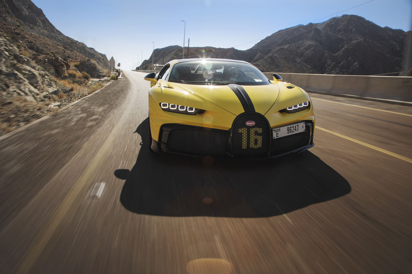 El Bugatti Chiron Pur Sport se pone a punto en las montañas de Dubái