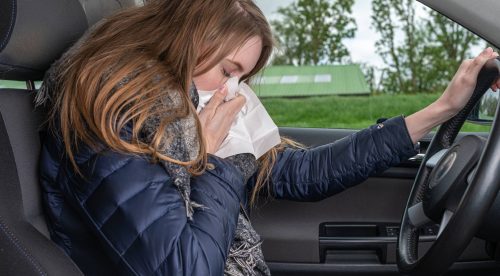 Por qué conducir con alergia es más peligroso de lo que parece