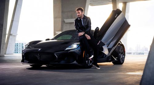 David Beckham disfruta de su flamante Maserati MC20