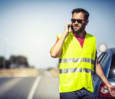 chaleco reflectante coche