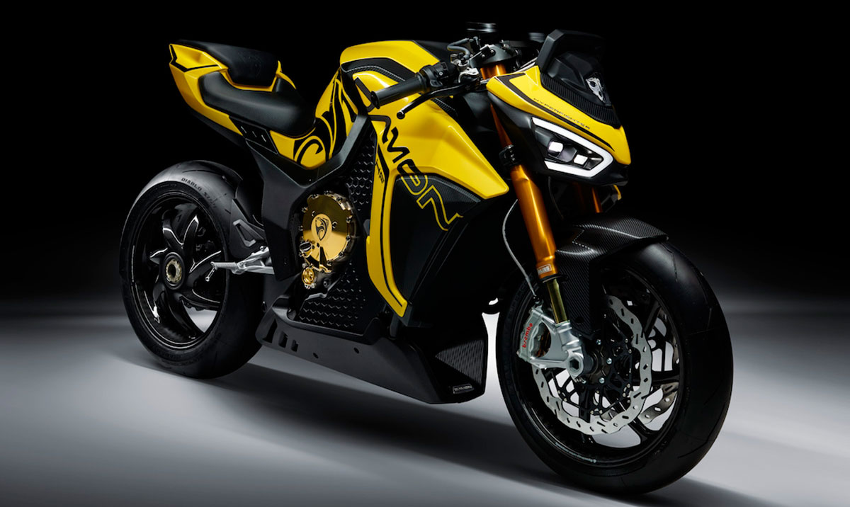 the 200 hp electric motorcycle that corrects the rider