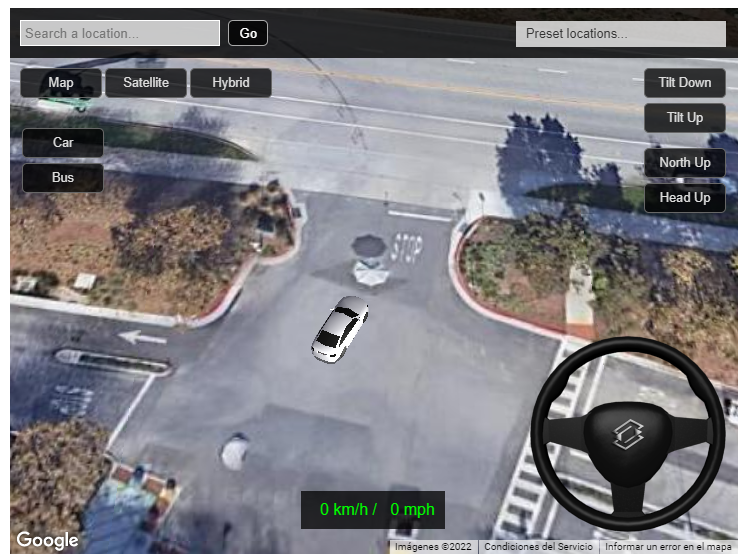Google driving simulator