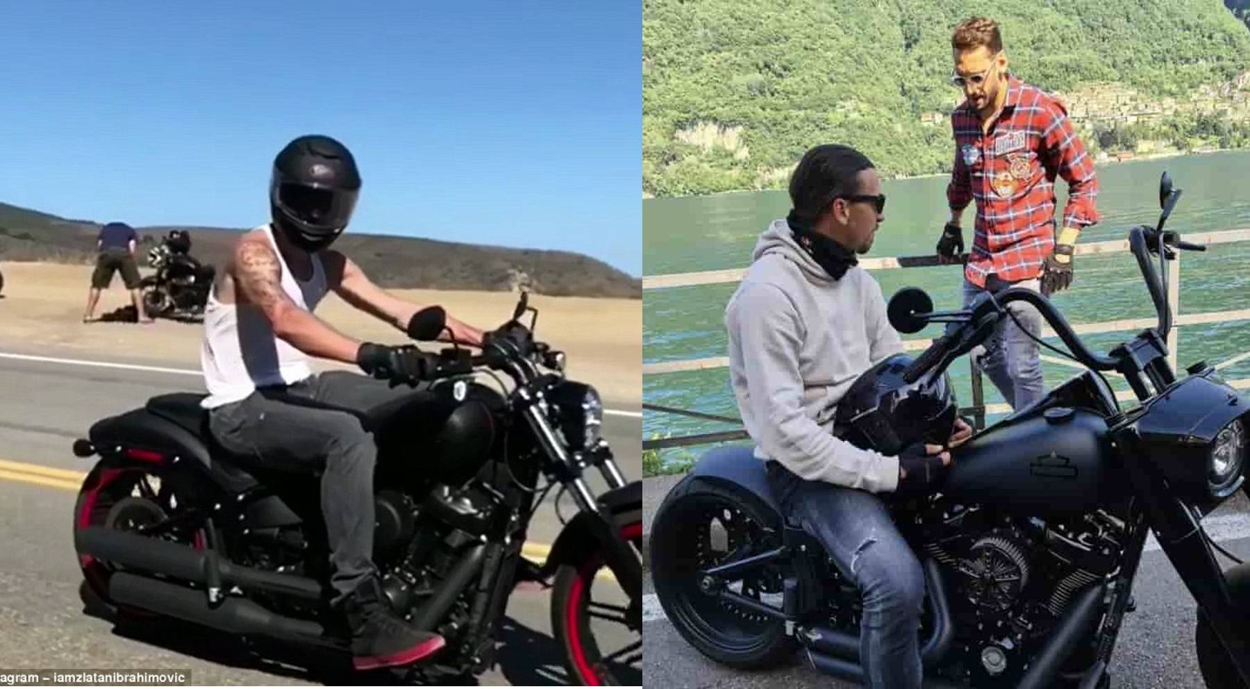 Zlatan Ibrahimovic shows off his new Harley-Davidson on Instagram