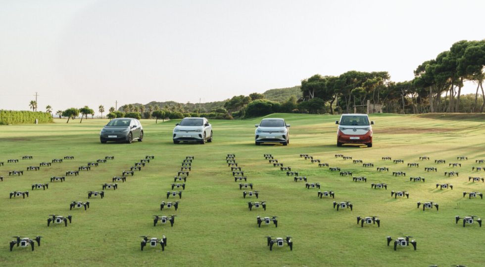 Volkswagen celebra el mayor espectáculo de drones de España