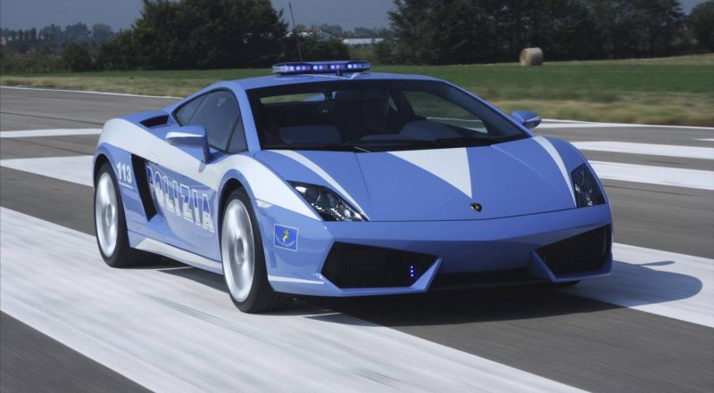 Lamborghini coche policia