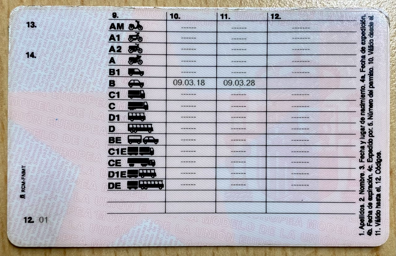 El número casi invisible del carnet de conducir que puede suponer 200 euros de multa