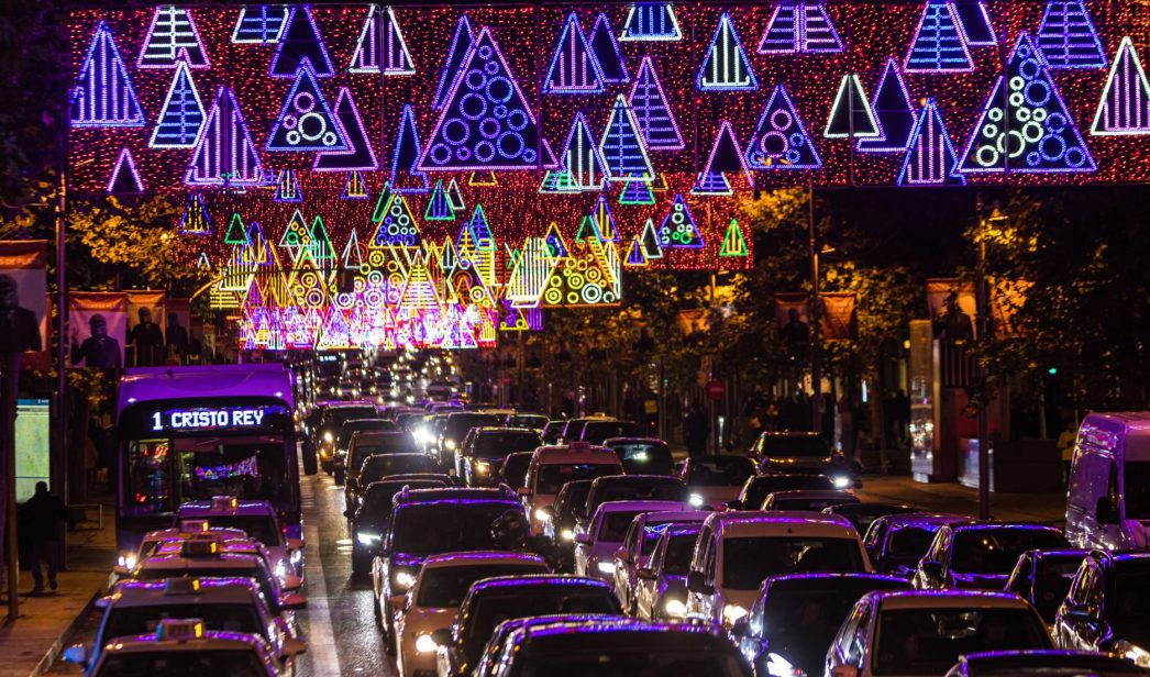 coches para ver luces Navidad