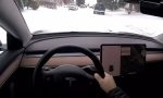 El desastre del Autopilot de un Tesla sobre la nieve de Canadá