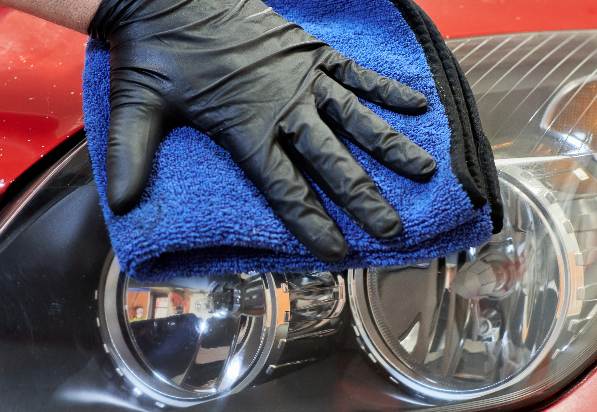 Limpiador de faros azules Kit de restauración de faros coche