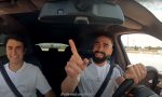El pique de los jugadores del Real Madrid en una carrera con un BMW eléctrico