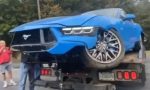 Este Ford Mustang GT 2024 queda destrozado tras competir contra otro coche