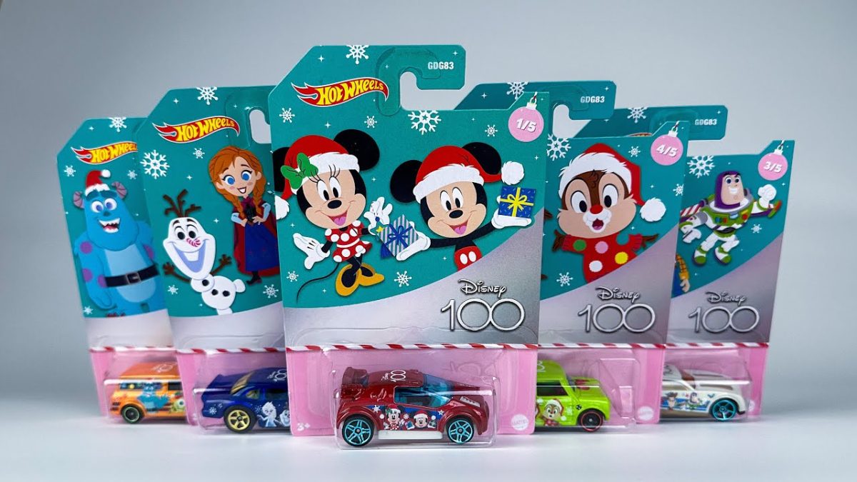 Hot Wheels celebra los 100 años de Disney con una colección navideña