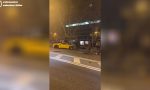 Destrozado en la Castellana: el brutal choque de un Ferrari amarillo en Madrid
