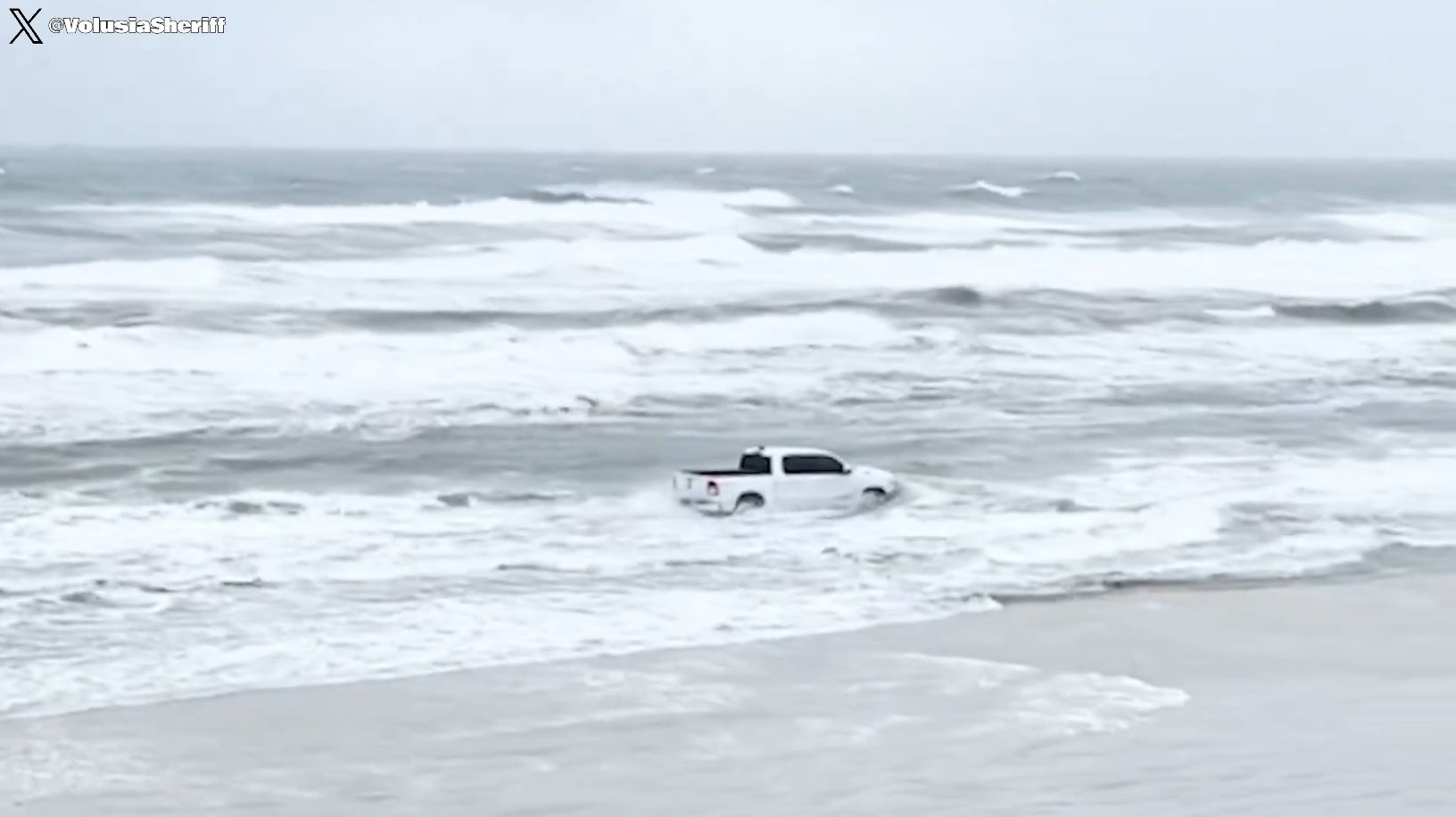 Pick-up en la playa