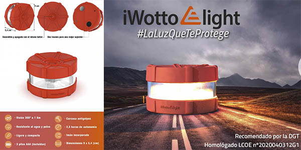 ▷ Luz Emergencia V16 iWotto ELight - Homologada【Info 2024 】