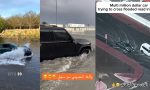 Coches de lujo ‘navegando’ por las calles de  Dubái: las impresionantes imágenes que dejó la tormenta