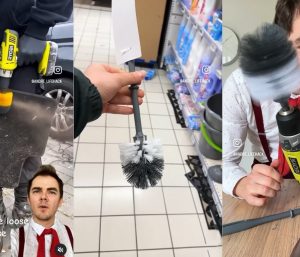 truco cepillo retrete coche