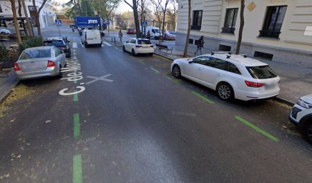 aparcamiento zona ser líneas verdes