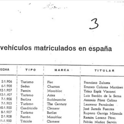 Este fue el primer coche matriculado en España: lo revela un documento histórico