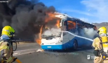Incendio autobús