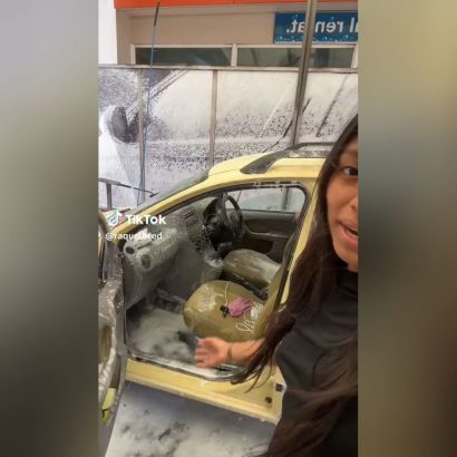 La joven del lavado integral que arruinó su coche en segundos: 14 millones de visitas en TikTok