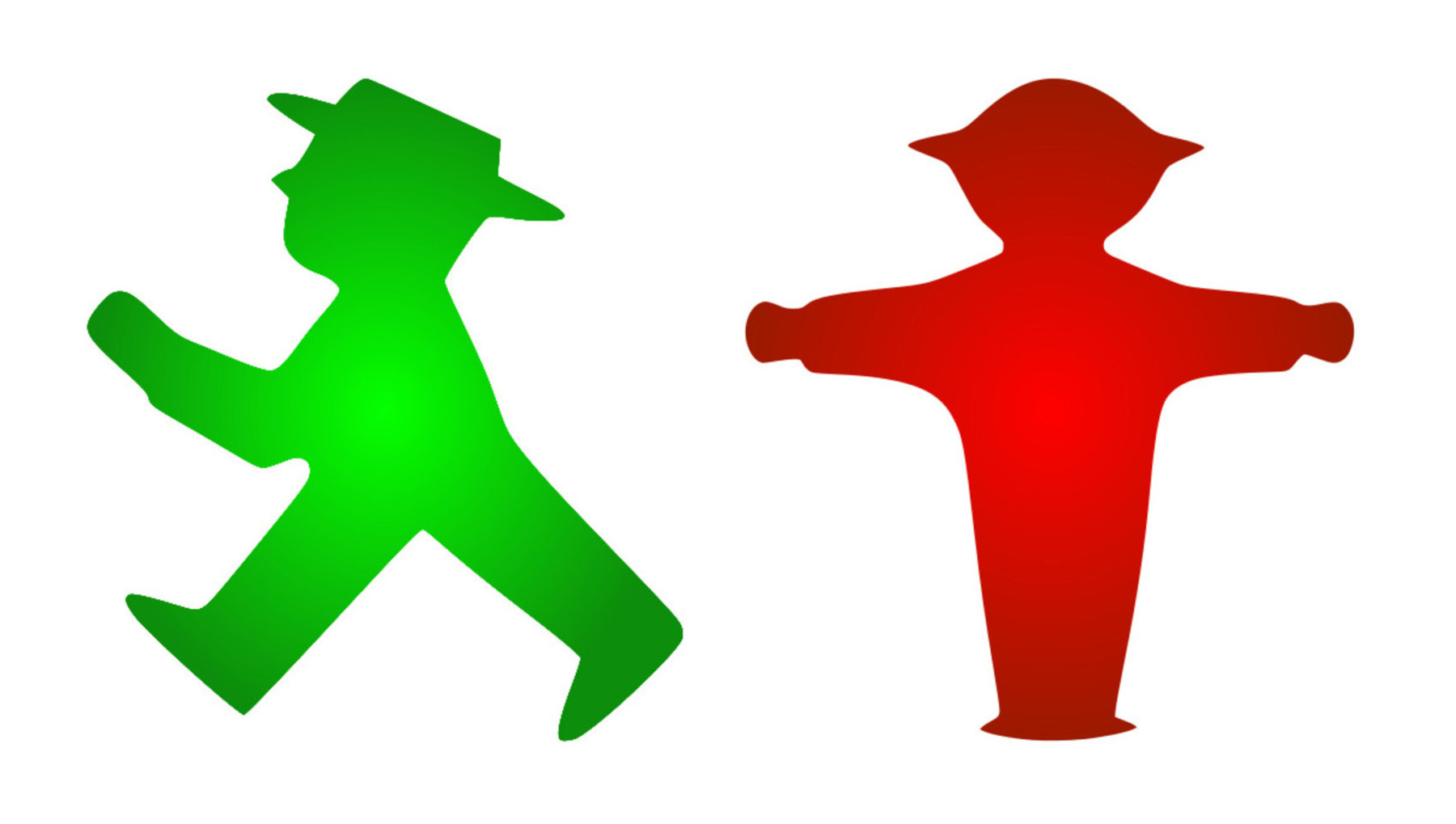 Ampelmännchen semáforos