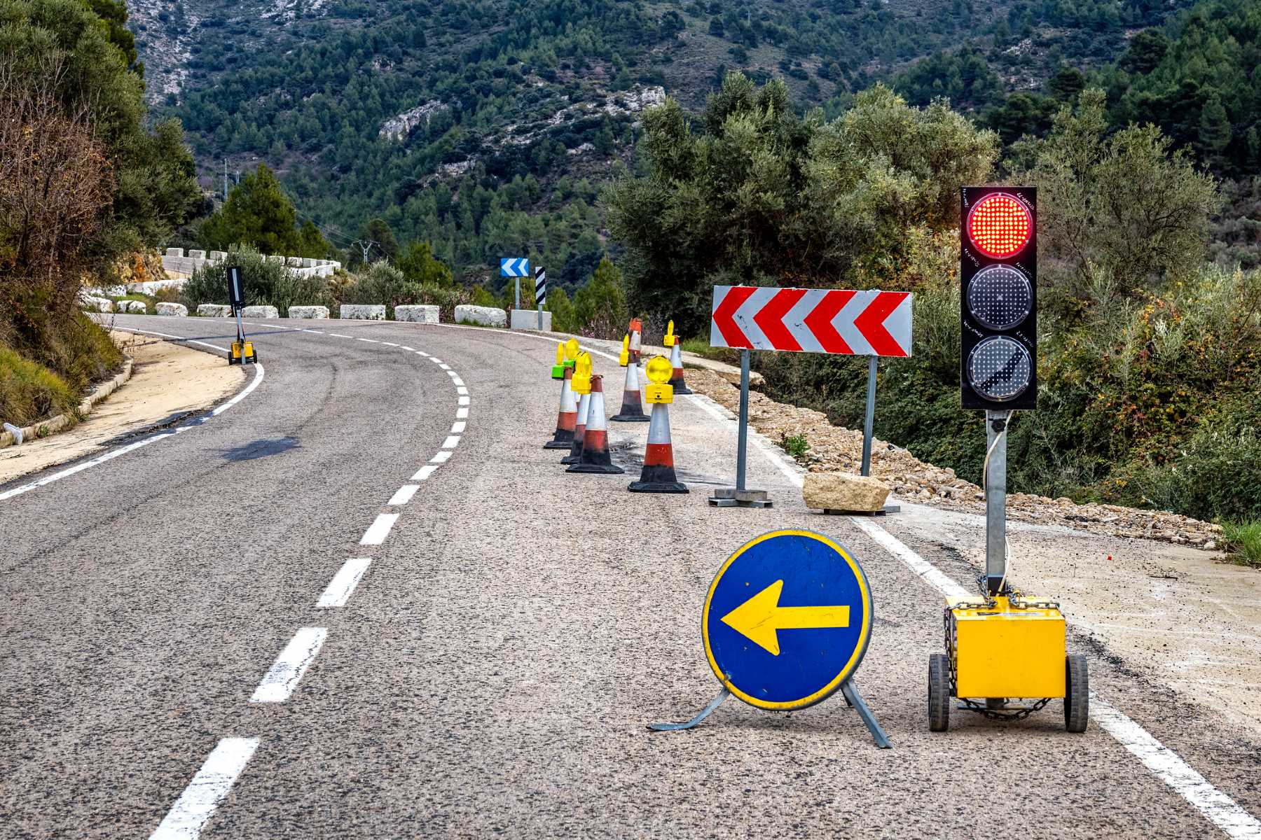 dgt obras velocidad