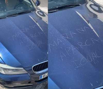 coche mal aparcado mensaje