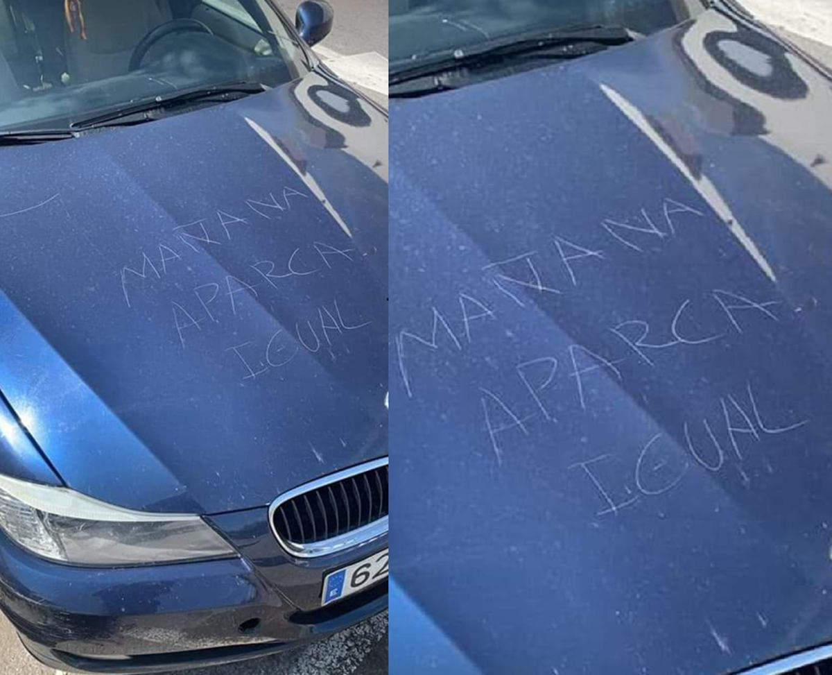 coche mal aparcado mensaje