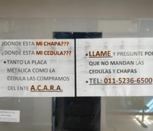 matrículas coche argentina