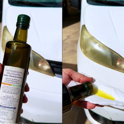 Un 'tiktoker' aconseja pulir los faros del coche con aceite de oliva: los comentarios son oro