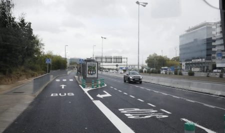 Carril bus de la Avenida de Burgos