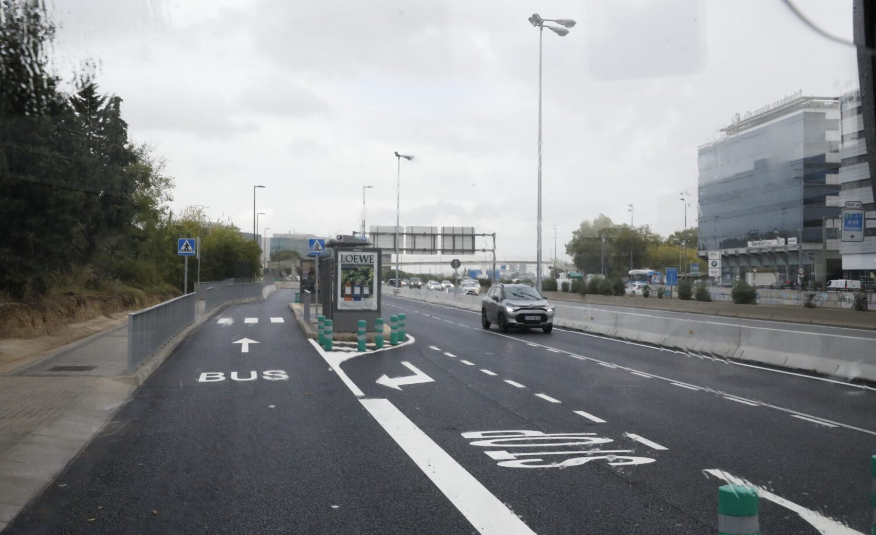 Carril bus de la Avenida de Burgos