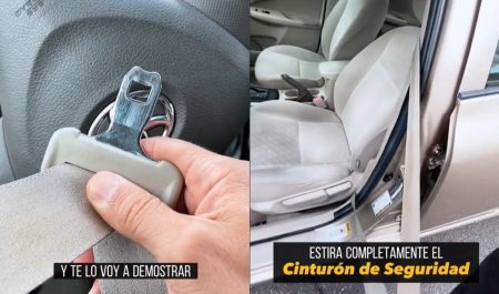 truco cinturón de seguridad