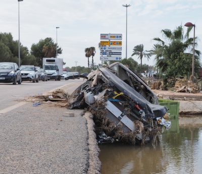 coche abandonado dana