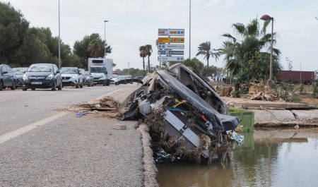 coche abandonado dana