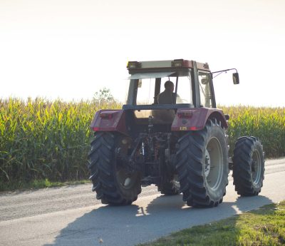 tractor línea continua