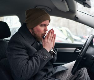 frío coche invierno